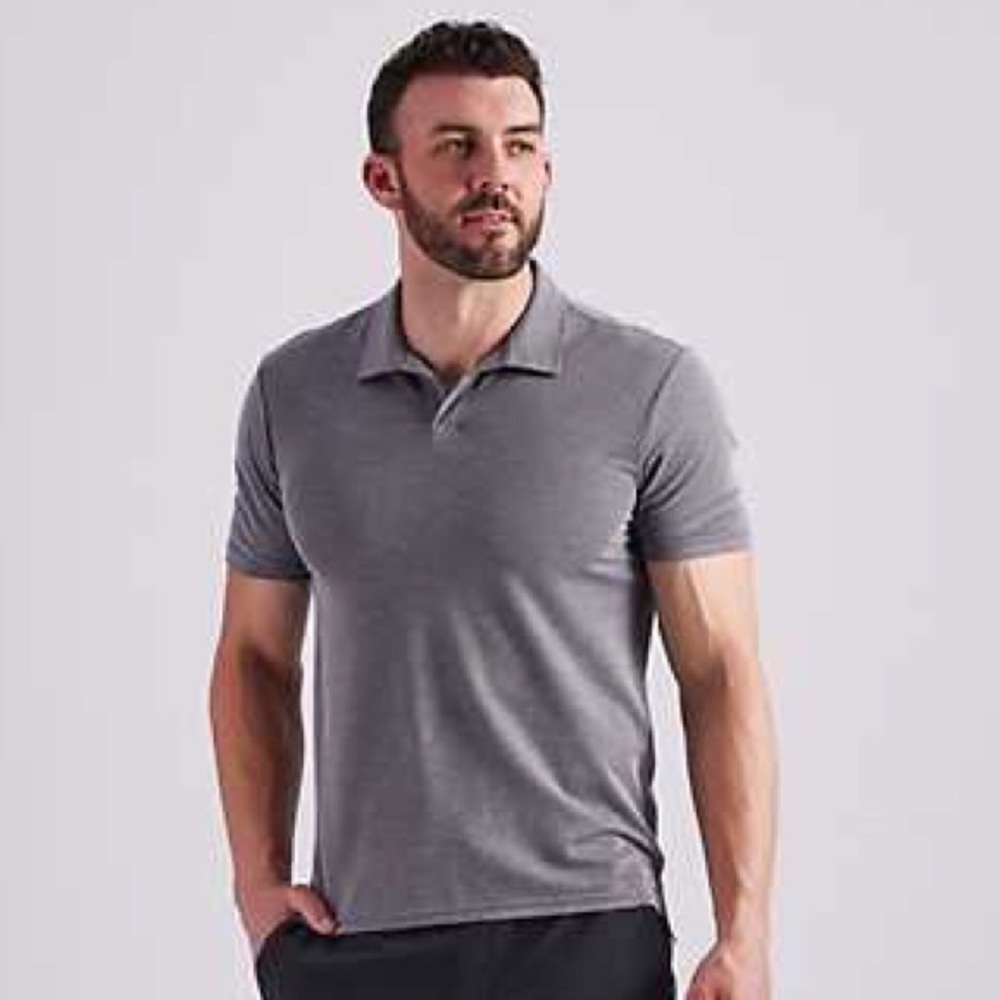 Right Of Way (R.O.W) - Men’s  buttonless polo shirt, size L
